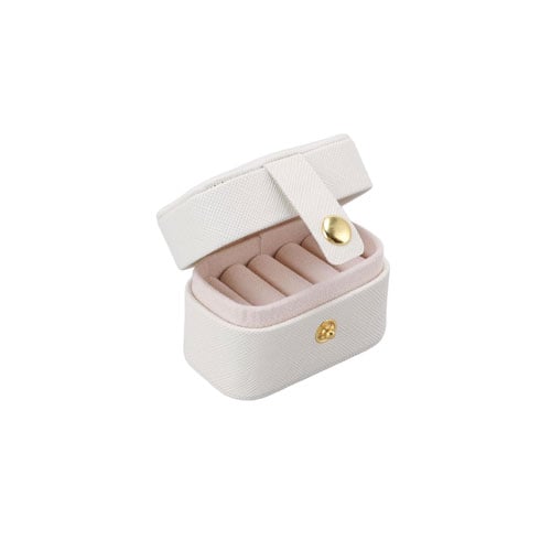 Mini Jewelry Ring Box - White