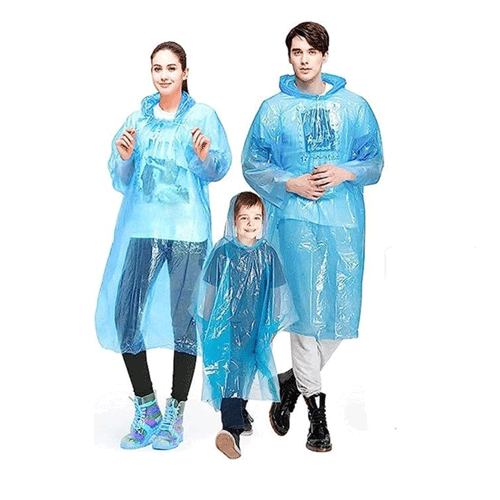 Disposable Pocket Rain Coat - Assorted Colour