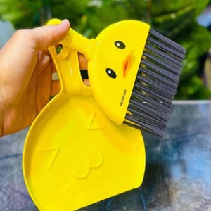 Wenguo Dust Cleaner Brush & pan Set - Yellow Duck