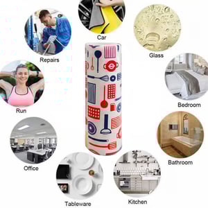 Microfiber Multi-Purpose 20pcs Cloth Roll - Reddish Utensil