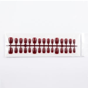 Premium False Nails 30pcs - Red Wine