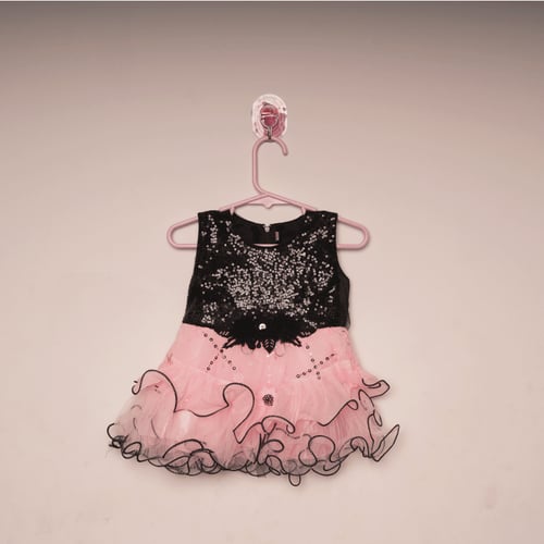 Baby Party Dress (0 - 12 Months) - TMEC-02 Pink