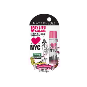 Maybelline New York Baby Lips Color Lip Balm 4g - Manhattan Mauve SPF11