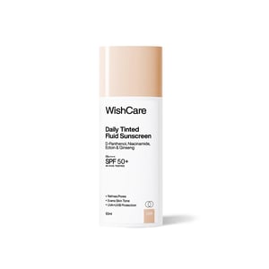 WishCare Daily Fluid Tinted Sunscreen 50ml SPF50 PA++++ L102 •