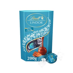 Lindt LINDOR Milk Salted Caramel Chocolate Truffles 200g •