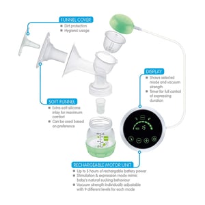 MAM 2-in-1 Single Electric & Manual Breast Pump (8576)