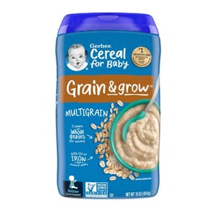 Gerber Grain & Grow Multigrain Cereal (6+months) 454gm•