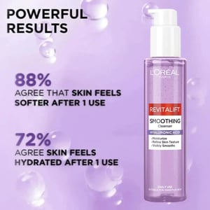 Loreal Paris Revitalift Smoothing Cleanser With Hyaluronic Acid 150ml •