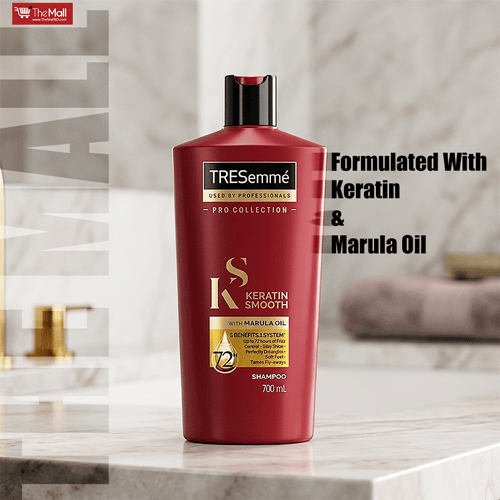 Tresemme Keratin Smooth With Marula Oil Shampoo 700ml •