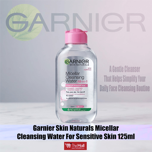 Garnier Skin Naturals Micellar Cleansing Water For Sensitive Skin 125ml  •