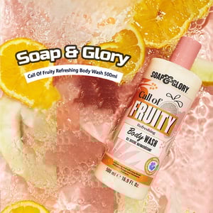 Soap & Glory Call Of Fruity Refreshing Body Wash Scented With Tropical Fruits & Hibiscus 500ml•