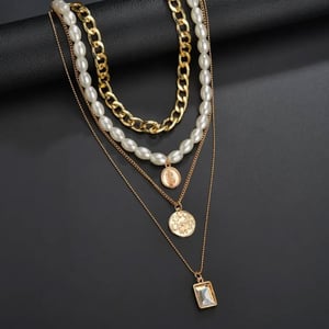 Multi Layer Pearl Necklace