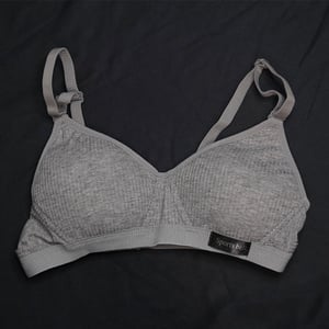 Soft Padded Bra For Women - 34-M Gray