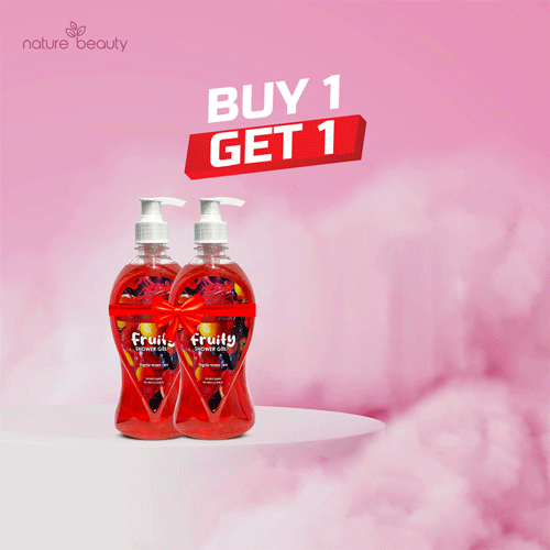 Nature Beauty Fruity Shower Gel 500ml (Buy 1 Get 1 Free)