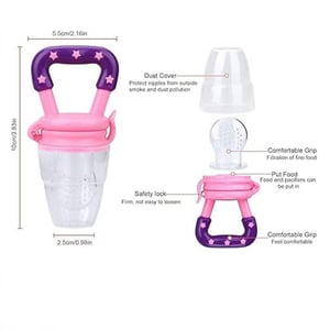 Baby Fruit & Vegetable Food Mesh Feeder - Pink