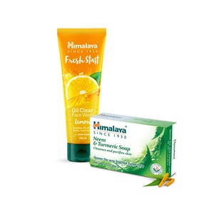 Himalaya Fresh Start Lemon Face Wash 100ml Get Himalaya Neem Soap 75gm Free