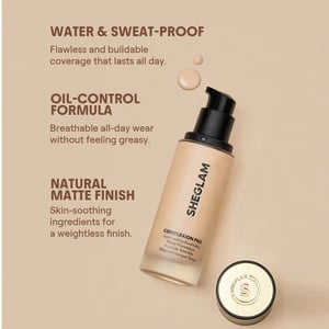 SHEGLAM Complexion Pro Long Lasting Breathable Matte Foundation 30ml - Buttercream