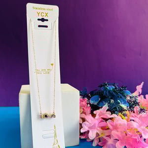 Fashionable Titanium Steel Colorfast Necklace - E