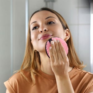 Clean Sponge Makeup Remover Puff - Pink