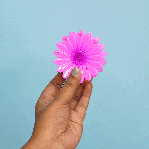 Oxeye Daisy Hair Clip - Hot Pink