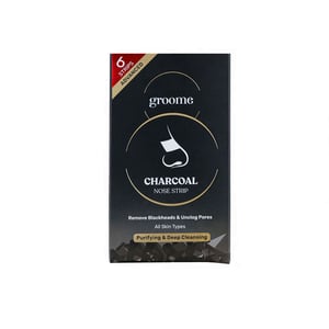Groome Charcoal Black Head Remover Nose strips 6 strips