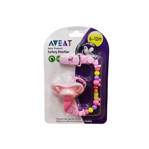 AVEAT Baby Safety Pacifier (6m-12m) - Pink