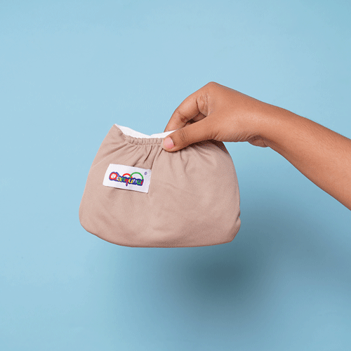 Qianqunui Adjustable Cloth Diaper Covers - Pure Beige