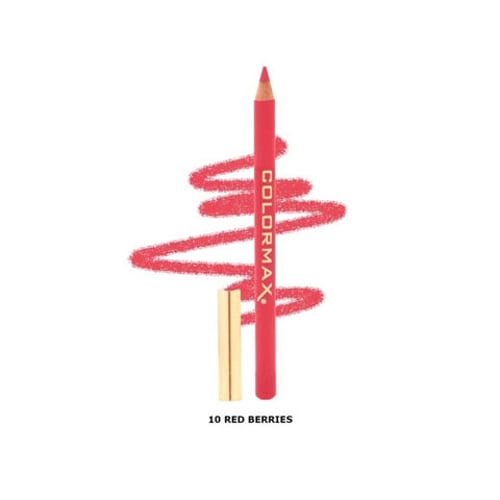 Colormax Satin Glide Lip Liner Pencil 1.14g - 10 Red Berries