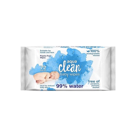 Aqua Clean Baby Wet Wipes 72 pieces