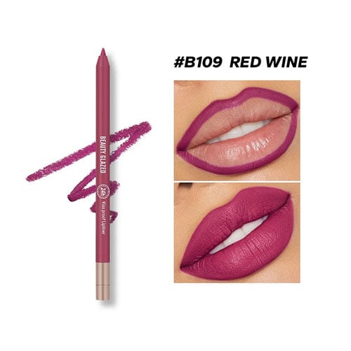 Beauty Glazed Waterproof & Long Lasting Lip Liner 0.6g - Red Wine (B109)
