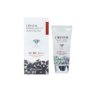 3W Clinic Crystal White Milky Sun Cream 50ml SPF 50+ PA+++ •