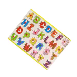 Colorful Wooden 3D Learning Board - Alphabets