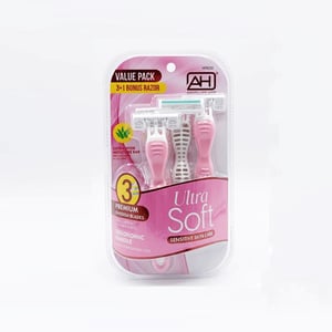 Absolute New York Ultra Soft Women’s 3 Blades Razor 4pcs - HRRZ02