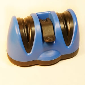 Kitchen Suction Cup Knife Sharpener - Blue •