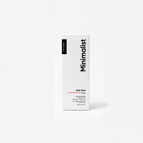 The Minimalist AHA BHA 10% Face Exfoliator 30ml •