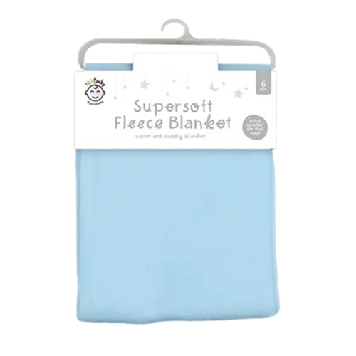 123 Baby Supersoft Fleece Blanket - Baby Blue 6m+