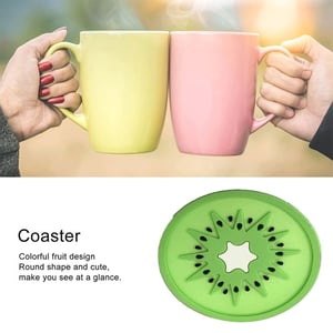 Silicone Mug Coaster 6pcs - Kiwi