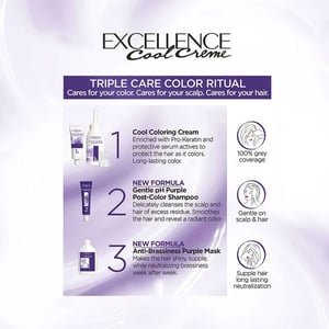 L'Oreal Paris Excellence Cool Creme Haircolour - 3.11 Ultra Ash Dark Brown •