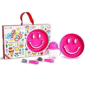 Munchkin By Happy Toddler Dining Set - Pink