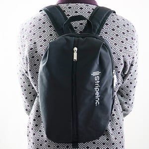 Stripelnc Mini Travel Backpack - Matte Black