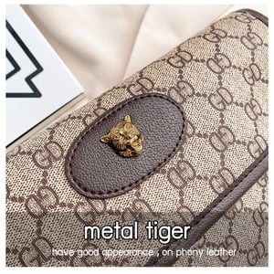 GD Lady Magnetic Buckle Shoulder Bag - Chocolate