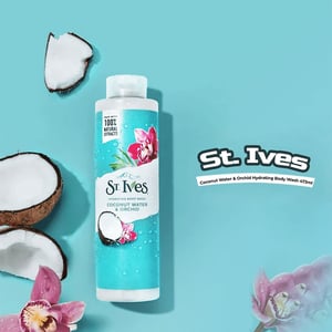 St. Ives Coconut Water & Orchid Hydrating Body Wash 473ml •