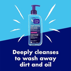 Clean & Clear Night Relaxing Deep Cleansing Face Wash 240ml•