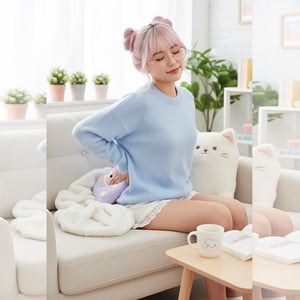 Ultra Comfortable Hot Water Bag - Purple Sheep