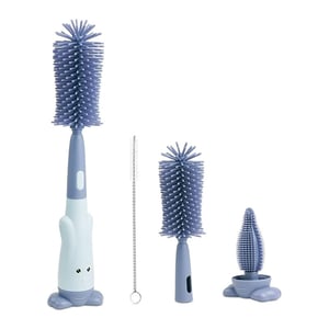 3 In 1 Bottle Cleaner Portable Brush - Faded Navy