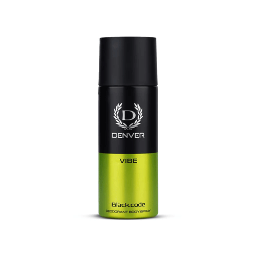 Denver Black Code Deodorant Body Spray 150ml - Vibe •