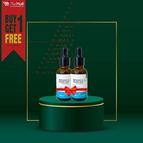 Nature Beauty Hyaluronic & 2% Glycolic Acid Face Serum 30ml (Buy 1 Get 1 Free)