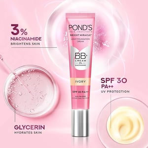Pond's BB+ Cream With SPF 30 PA++ 18g - Ivory•