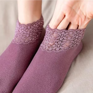 Breathable Lightweight Floor Socks - Dull Magenta