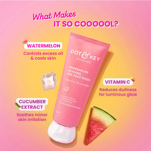 Dot & Key Watermelon Cooling Gel Face Wash 100ml•